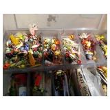 Lot of (3) Plastic Fishing Tackle Organizer Cases
