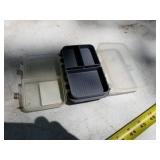 Lot of (8) Plastic Fishing Tackle Organizer Cases