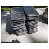 Lot of (8) Plastic Fishing Tackle Organizer Cases
