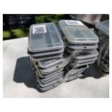 Lot of (8) Plastic Fishing Tackle Organizer Cases