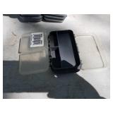 Lot of (8) Plastic Fishing Tackle Organizer Cases