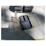 Lot of (8) Plastic Fishing Tackle Organizer Cases