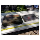 Lot of (2) Plastic Fishing Tackle Organizer Suitcases