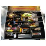Lot of (2) Plastic Fishing Tackle Organizer Suitcases