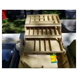 Lot of (3) Plano Plastic Fishing Tackle Boxes