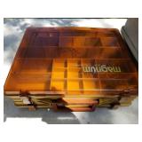 Lot of (2) Plastic Fishing Tackle Boxes