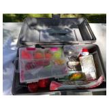 Lot of (3) Plastic Fishing Tackle Boxes