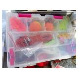 Lot of (3) Plastic Fishing Tackle Boxes
