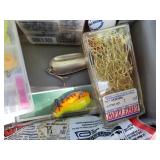 Lot of (3) Plastic Fishing Tackle Boxes