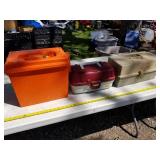 Lot of (3) Plastic Fishing Tackle Boxes
