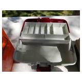 Lot of (3) Plastic Fishing Tackle Boxes
