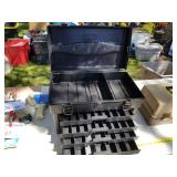 Lot of (2) Plastic Fishing Tackle Boxes