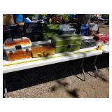 Lot of (5) Plastic Fishing Tackle Boxes