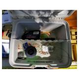Lot of (5) Plastic Fishing Tackle Boxes