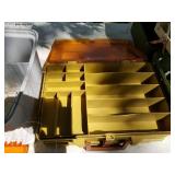 Lot of (5) Plastic Fishing Tackle Boxes