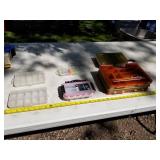 Lot of (6) Plastic Fishing Tackle Boxes and Organizers