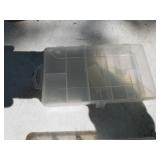 Lot of (6) Plastic Fishing Tackle Boxes and Organizers