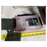 Lot of (6) Plastic Fishing Tackle Boxes and Organizers