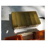 Lot of (6) Plastic Fishing Tackle Boxes and Organizers