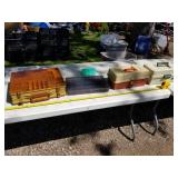 Lot of (5) Plastic Fishing Tackle Boxes