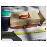 Lot of (5) Plastic Fishing Tackle Boxes