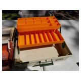 Lot of (5) Plastic Fishing Tackle Boxes