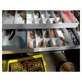 Lot of (3) Plastic Fishing Tackle Boxes