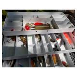 Lot of (3) Plastic Fishing Tackle Boxes