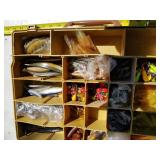 Lot of (1) Plano Magnum Plastic Fishing Tackle Suitcase Orange/Tan 16"
