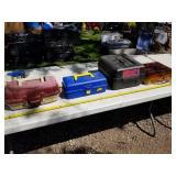 Lot of (4) Plastic Fishing Tackle Boxes