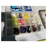 Lot of (2) Plastic Fishing Tackle Organizer Cases
