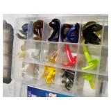Lot of (2) Plastic Fishing Tackle Organizer Cases