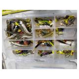 Lot of (3) Plastic Fishing Tackle Organizer Cases