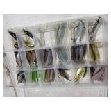 Lot of (3) Plastic Fishing Tackle Organizer Cases