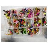Lot of (3) Plastic Fishing Tackle Organizer Cases