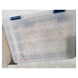 Flambeau Fishing Tackle Suitcase  with Clear Plastic Tackle Organizer Cases (x3)