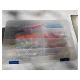 Lot of (3) Plastic Fishing Tackle Organizer Cases