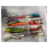 Lot of (3) Plastic Fishing Tackle Organizer Cases