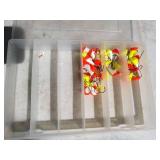 Lot of (3) Plastic Fishing Tackle Organizer Cases