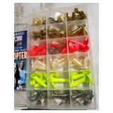 Lot of (3) Plastic Fishing Tackle Organizer Cases