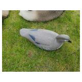 Lot of (4) Decoys  with Heavy Canvas Bag