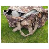 Lot of (5) Decoy Bodies  with Carry Bag and 6 Decoy Heads