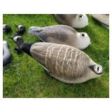 Lot of (5) Decoy Bodies  with Carry Bag and 6 Decoy Heads
