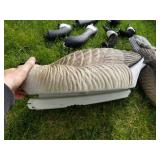 Lot of (5) Decoy Bodies  with Carry Bag and 6 Decoy Heads