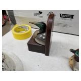 Lot of (4) Wildlife Home Décor  with Glass Candy Dish, Book End, Paperweights (x2)