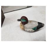 Lot of (4) Wildlife Home Décor  with Glass Candy Dish, Book End, Paperweights (x2)