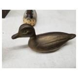 Lot of (4) Wildlife Home Décor  with Glass Candy Dish, Book End, Paperweights (x2)