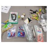 Lot of Fishing Tackle  with Spoons, Jigs, Bobbers