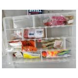 Lot of Fishing Tackle  with Spoons, Jigs, Bobbers