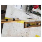 Ice Fishing Equipment and Supplies  with Clam, Metal Spoon Scoops, Bucket Seat, Misc. Supplies